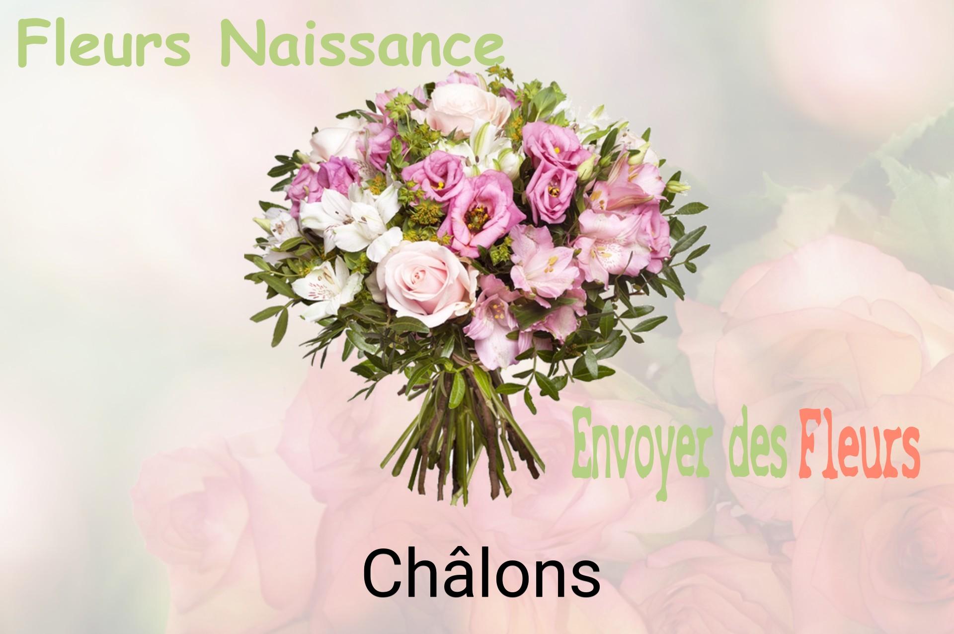 Bouquet de fleurs de naissance livré à Châlons